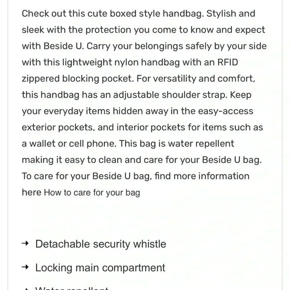 BESIDE YOU ROSSMORE BAG NWT BLACK - Picture 14 of 14